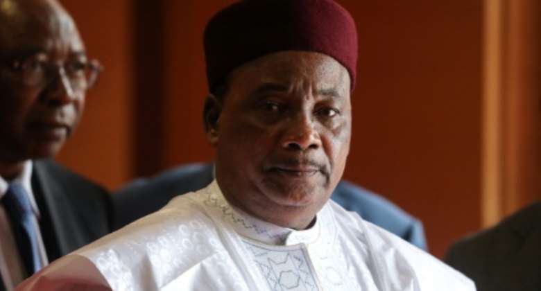 Under pressure: President Mahamadou Issoufou of Niger.  By Ludovic MARIN POOLAFPFile