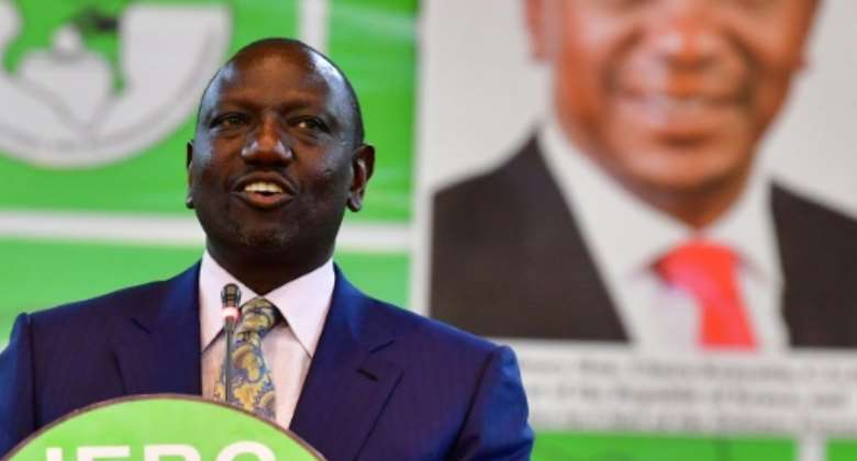 William Ruto succeeds his former boss Uhuru Kenyatta, who first took office in 2013.  By Tony KARUMBA AFPFile