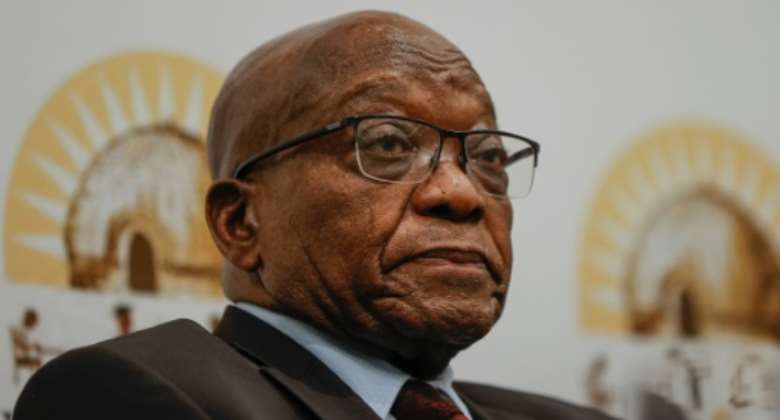 Zuma served only two months of a 15-month term before being given medical parole.  By Phill Magakoe AFP
