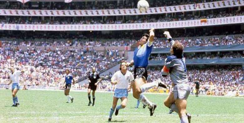 Thanksgiving Maradona Meets hand Of God Referee