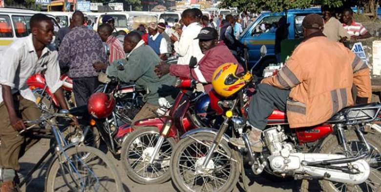 No okada motor-bike taxi service in Ghana