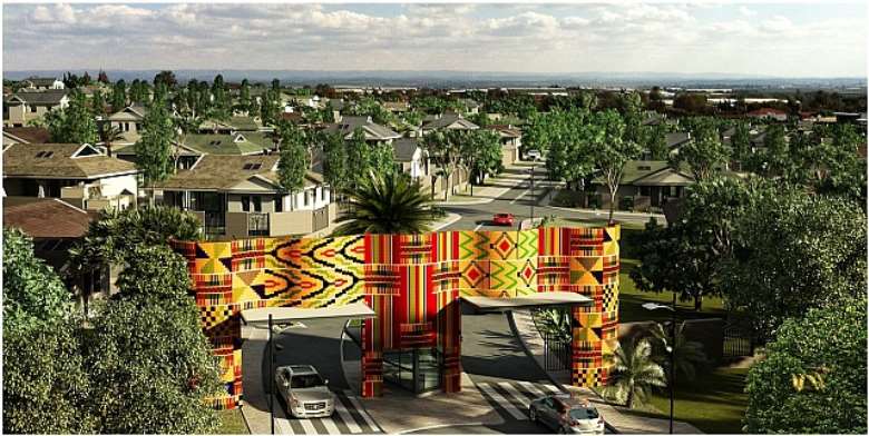 Artist impression of Prabon Greenfields
