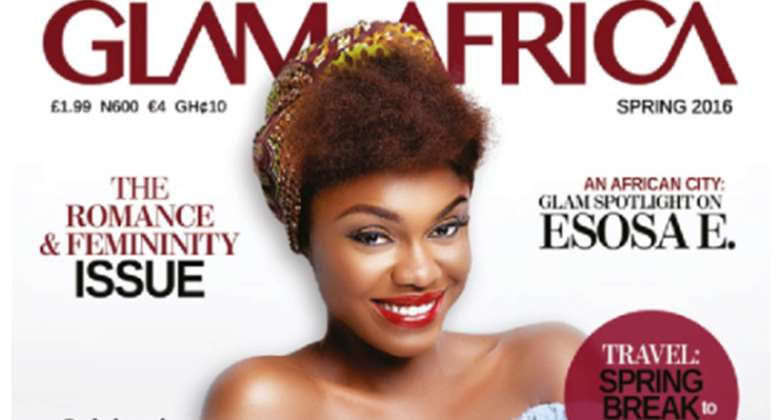 Ghanaian Singer Becca on the of Glam Africa Magazine’s Spring 2016 Edition