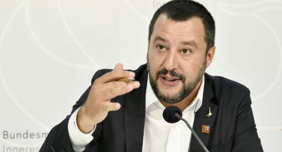Matteo Salvini: Italy's interior minister threatens to block the Italian airports for refugees.
