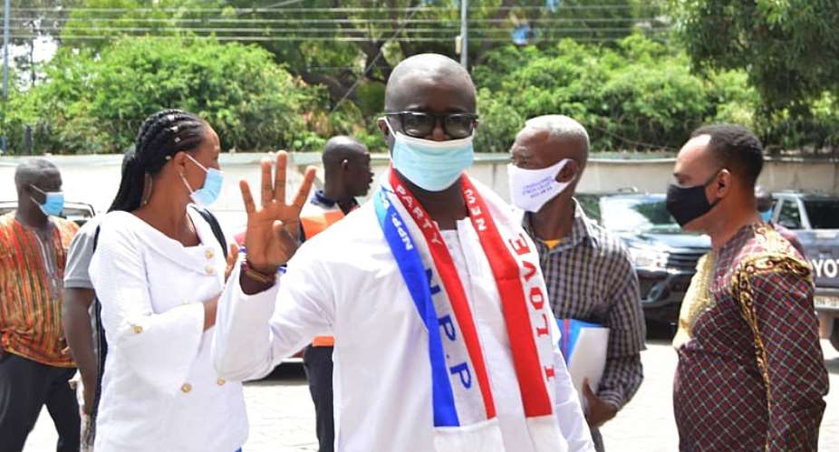 Korle Klottey Constituency: NPP's Lawyer Prince Appiah Debrah Submits Nomination Forms