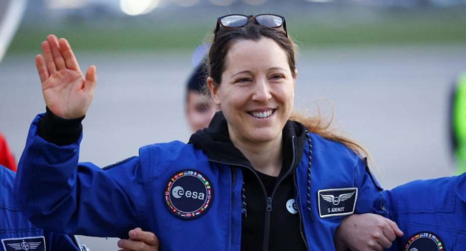 European Space Agency (ESA) French astronaut Sophie Adenot gestures following the return of NASAs SpaceX Crew-12 mission to Earth after nearly eight months in space, Cologne, Germany, October 10, 2026. -  Thilo Schmuelgen, Reuters