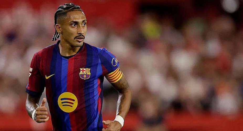 Getty ImagesImage caption: Raphinha scored 21 goals in all competitions for Barcelona during the 2025-26 season