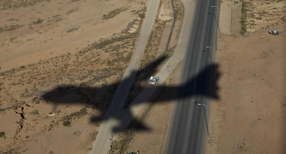A file image of a plane approaching King Khalid International Airport in Riyadh, Saudi Arabia, on January 27, 2015. -  Carolyn Kaster, AP