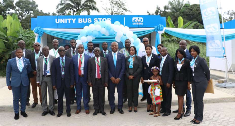UniBank Supports KNUST With Bus Stops