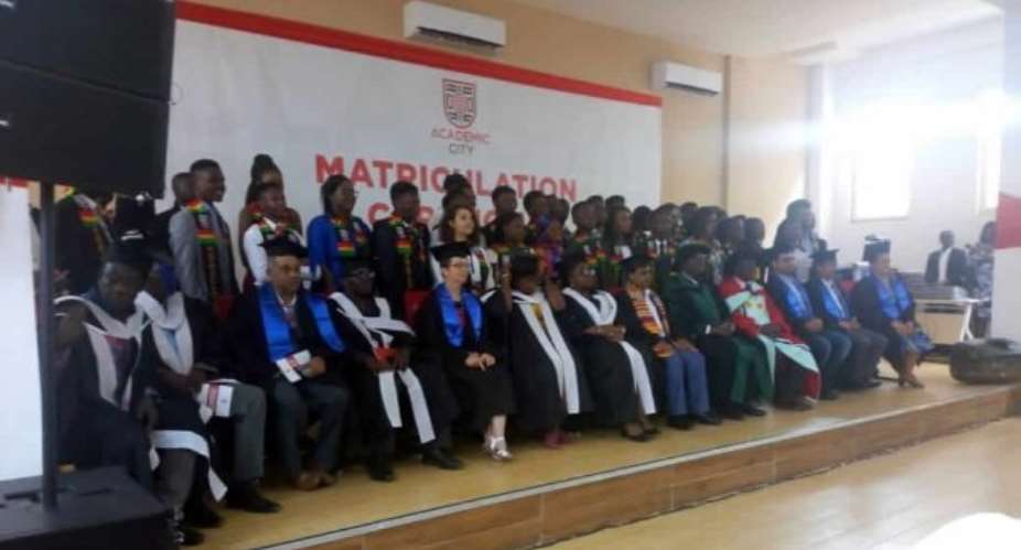 A cross-section of the matriculating students
