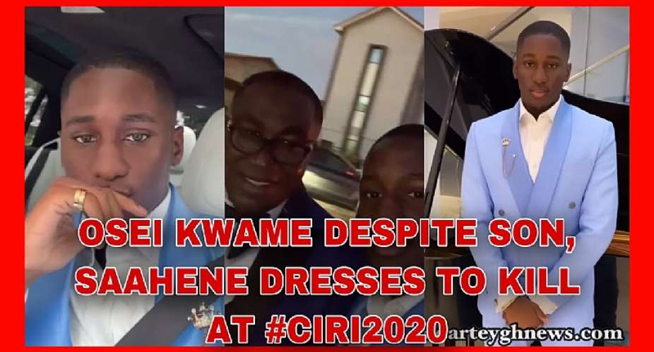 Osei Kwame Despite Son, Saahene Dresses To Kill At CIRI2020