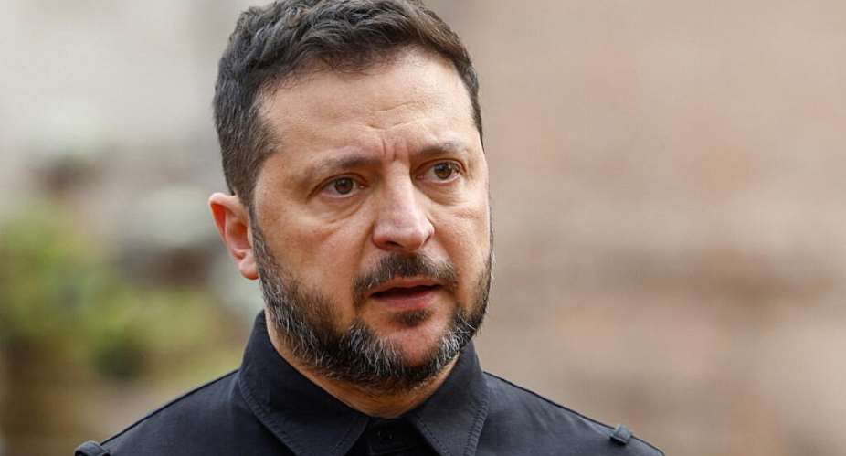 Ukraines President Volodymyr Zelensky speaks to the media in the Chernihiv region, Ukraine, October 8, 2026. -  Valentyn Ogirenko, Reuters