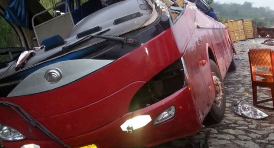 Nkakaw Accident Involving Yutong Bus Kills 10, Several Others Injured