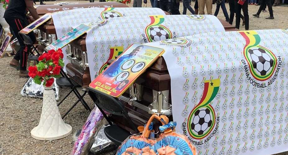 Offinso Accident: Final Rites For Juvenile Footballers Who Lost Their Lives Held Photos