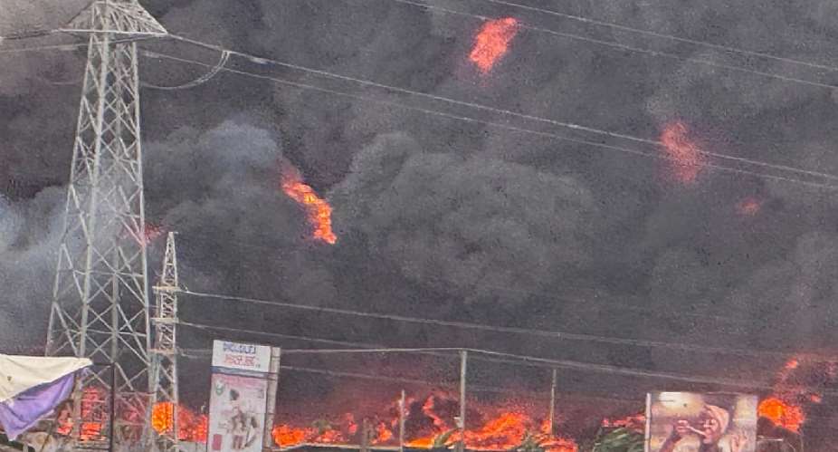 Fire outbreak at Avenor disrupts power supply in parts of Accra