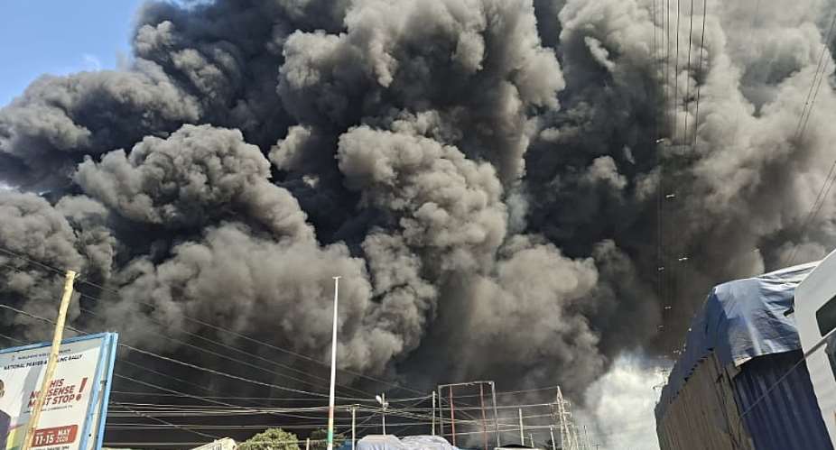 Fire destroys PVC warehouse in Accras Industrial Area