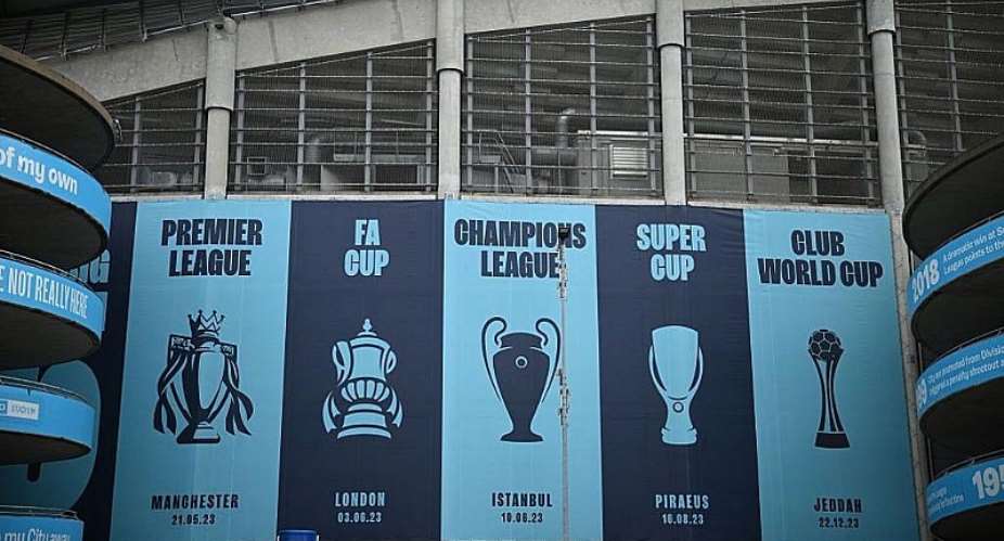 Getty ImagesImage caption: Manchester City won eight trophies during the period for which they were investigated