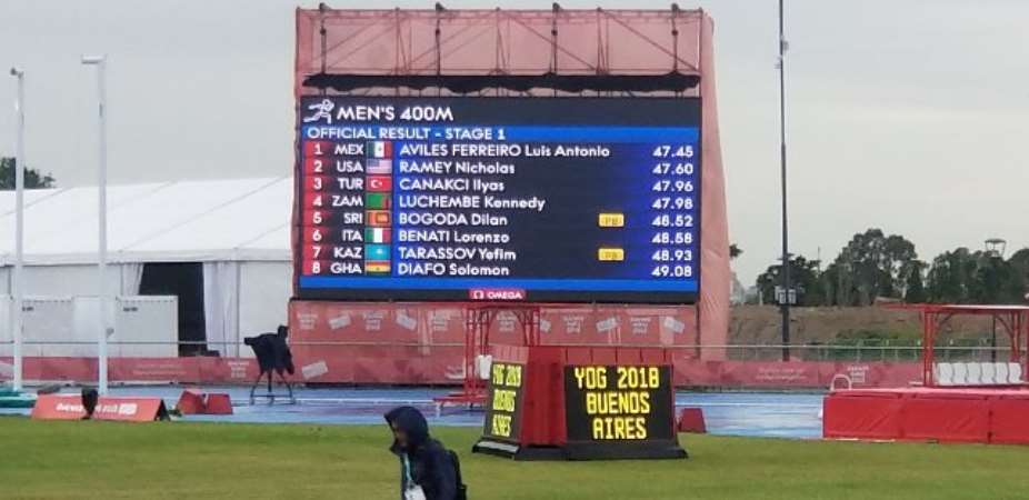 Solomon placed third in heat one of the men's 400m event and eighth overall to progress to the final.