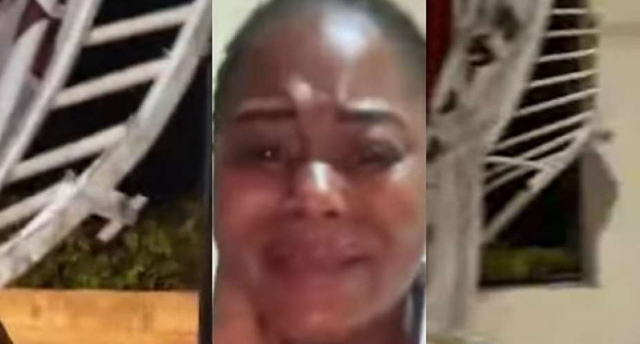 “Thieves are very wicked” – Woman weeps after suspected thieves steal 55-Inch TV and other items