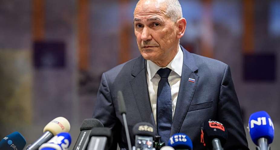 Slovenian Prime Minister Janez Jansa says he is normalising Slovenias foreign policy -  Jure Makovec, AFP
