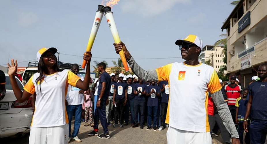 The flame for the Dakar 2026 Youth Olympic Games arrived in Senegal in September for the two-week event which starts on 31 October. - REUTERS - Misper Apawu
