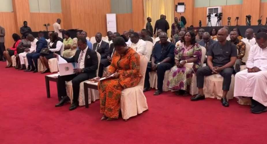 Mahama swears in new Electoral Commission deputy commissioners