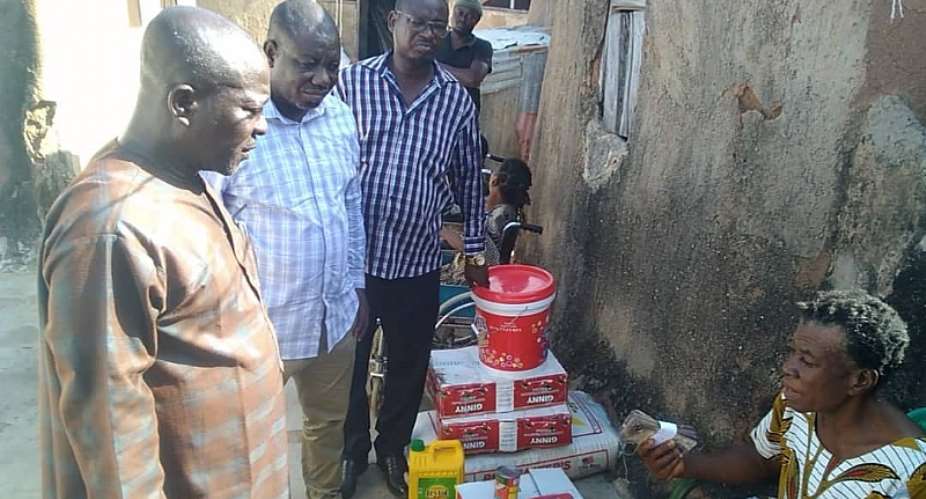 Bolga: Isaac Adongo puts smiles on the faces of vulnerable family as he celebrates his birthday
