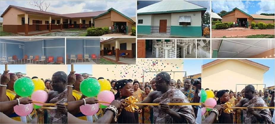 Dormaa East DCE, MP commission key projects in Dormaa Akwamu and Mmomsubuo