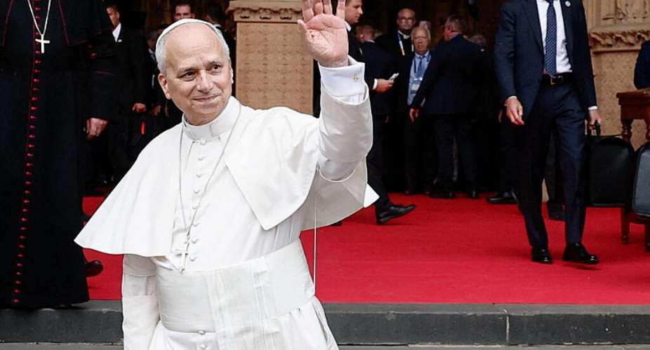 Pope Leo waves to the crowd as he leaves at the end of a Mass at the Saint-Etienne Cathedral in Metz, as part of his four-day apostolic journey to France, September 28, 2026. -  Benoit Tessier, Reuters