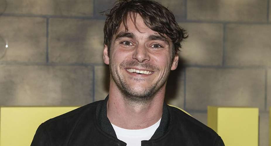 (FILE) Actor RJ Mitte attends the premiere afterparty for BritBoxs Outrageous in New York on June 5, 2025. -  Andy Kropa, AP