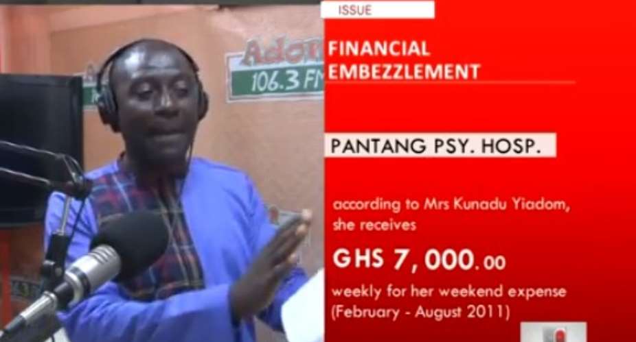 Revenue Officers Exposed!! Account Department Squander Over GH 708,000.00  At Pantang Psychiatric Hospital