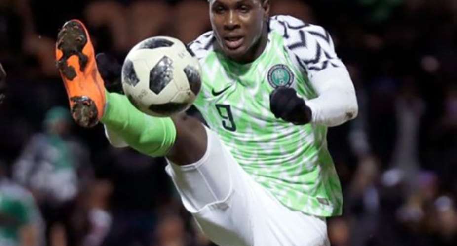 China-based Odion Ighalo hit a hat-trick for Nigeria in their victory over Libya in Uyo