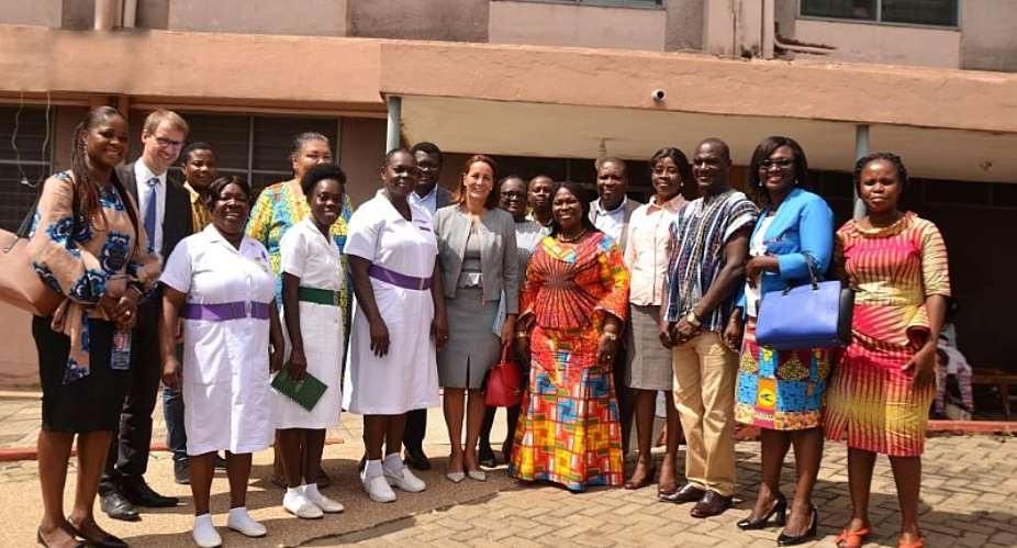 French Ambassador Visits Global Funded Maamobi General Hospital