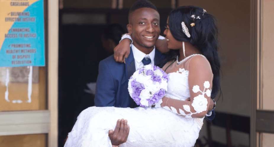Felix Annan with his wife