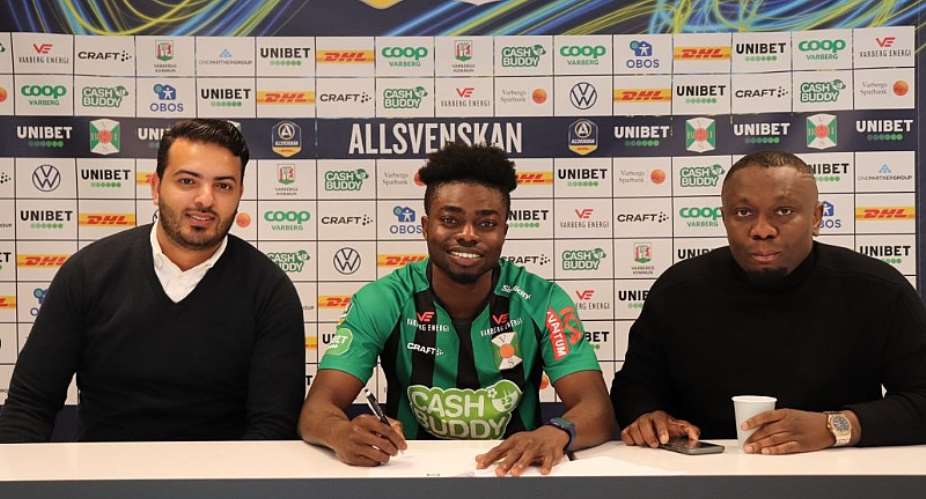 Swedish Outfit Varbergs BOIS FC Sign Gideon Mensah On A Permanent Deal