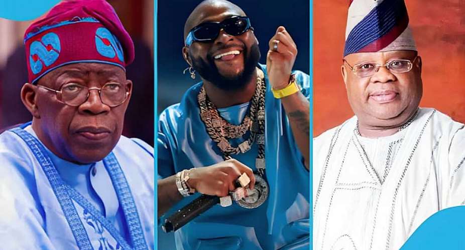Davido reacts as uncle Ademola Adeleke gets Tinubu’s 2027 campaign role