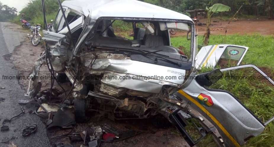 Koforidua: Fatal Accident At Nankese Leaves 11 Critically Injured