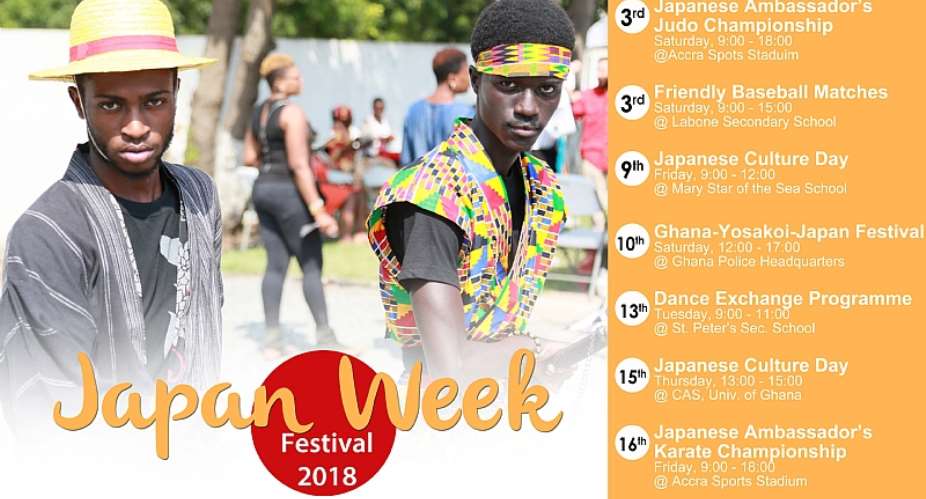Japanese Embassy Set To Hold 2018 Japan Week Festival In Ghana