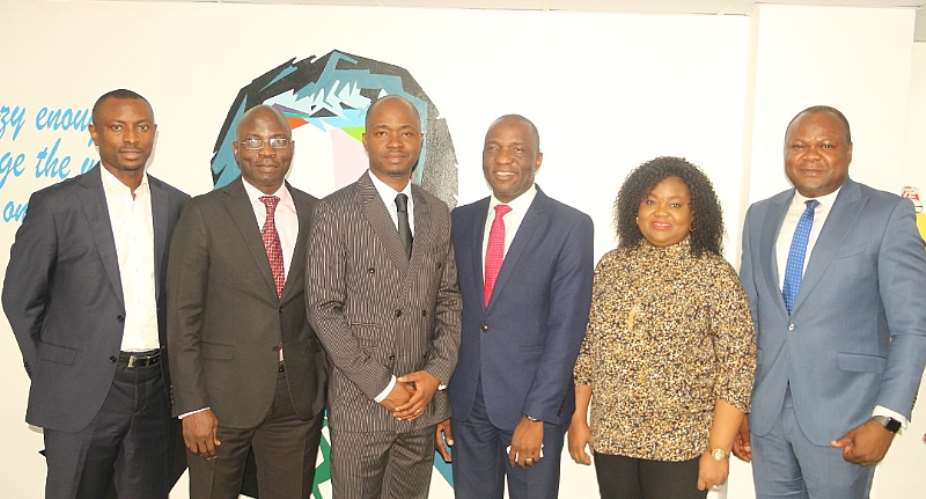 L-R: Anthony Ayoko, General Manager, thehatch; Koyejo Oladimeji-Talabi, Executive Director, Inlaks; Tope Dare, Executive Director, Inlaks; Femi Muraino, Executive Director, Inlaks; Adetokunbo Ayo-Ogunsanya, Group Head, Human Resource and Admin, Inlaks ; and Kingsley Oseghale, General Manager, Sales  Strategy,Inlaks