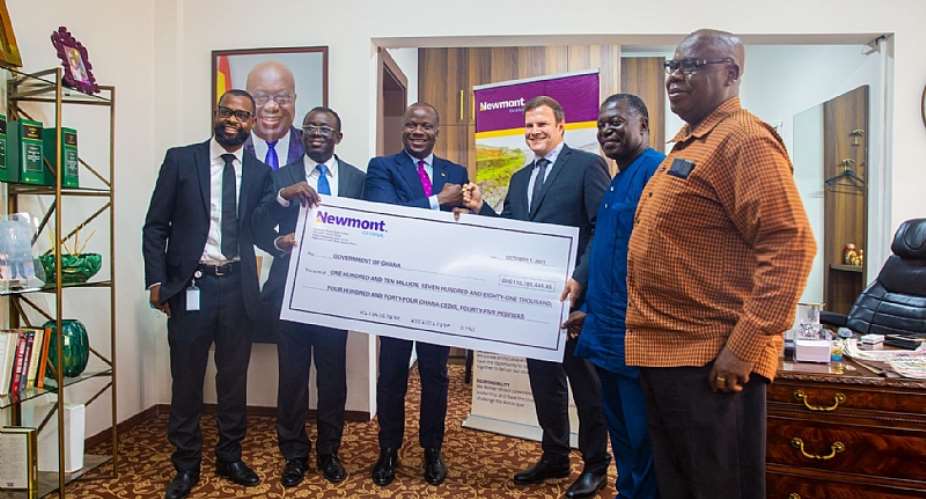 Newmont pays Ghc110m dividend to government