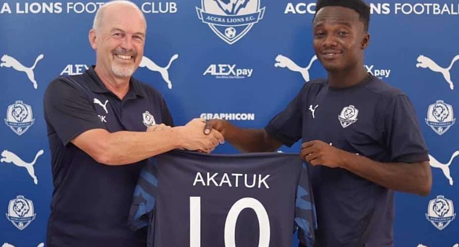 OFFICIAL: Accra Lions complete signing of prolific forward Fredrick Akatuk