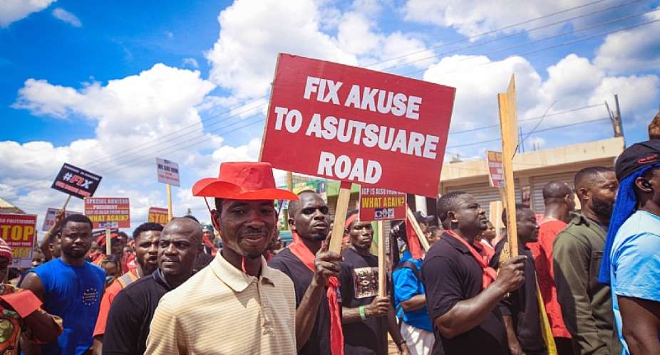 Demonstrators in Kroboland give government 60-day ultimatum to repair road