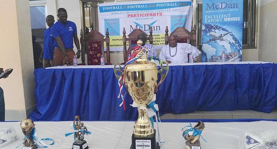McDan Ga-Adangbe Unity Cup 2017 Launched2,000 Plus Giant Trophy For Winners