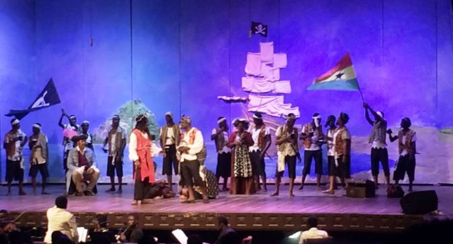 Old Achimotans Thrill Akufo-Addo, Others With 'The Pirate of Penzance' Performance