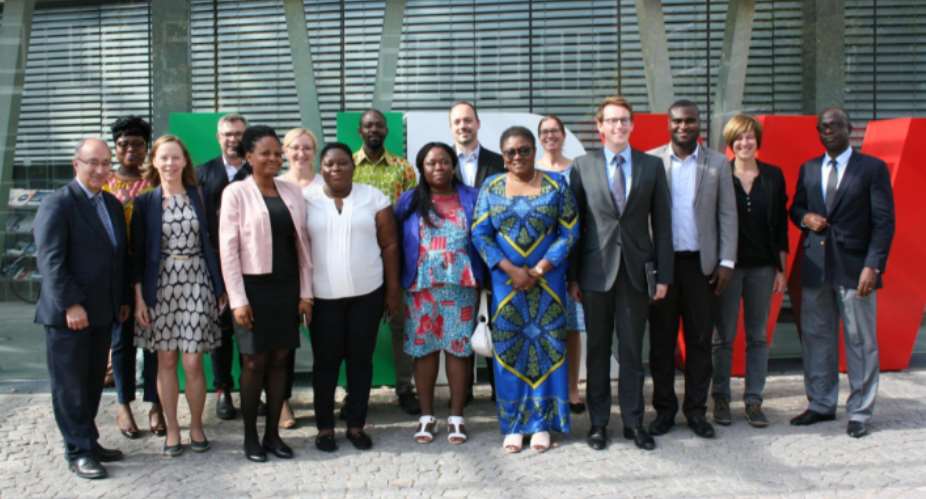 Participants With Ghana's Ambassador To Germany, Ms. Gina Blay