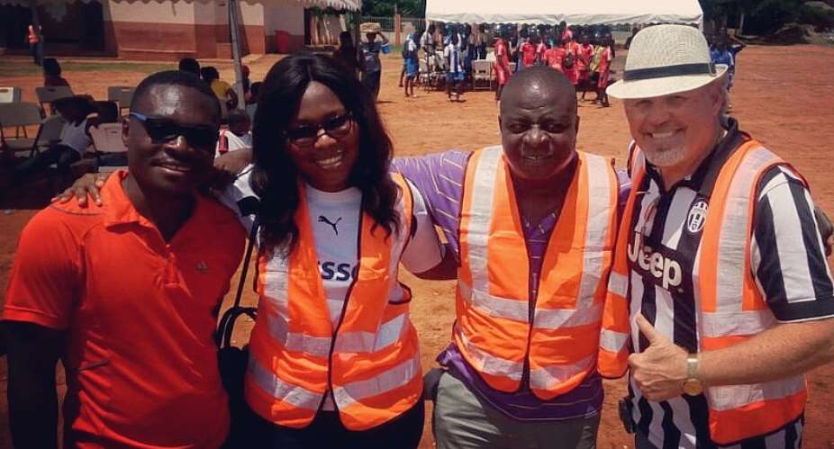 (L to R )Pastor Adolf, Mrs Kunfaa, Pastor Ray and Jerry Teeler