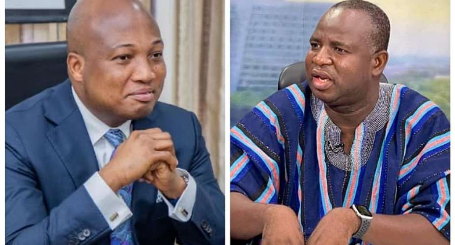 Foreign Affairs Minister Samuel Okudzeto Ablakwaleft and Member of the NPP Legal Directorate, Ishaq Ibrahim