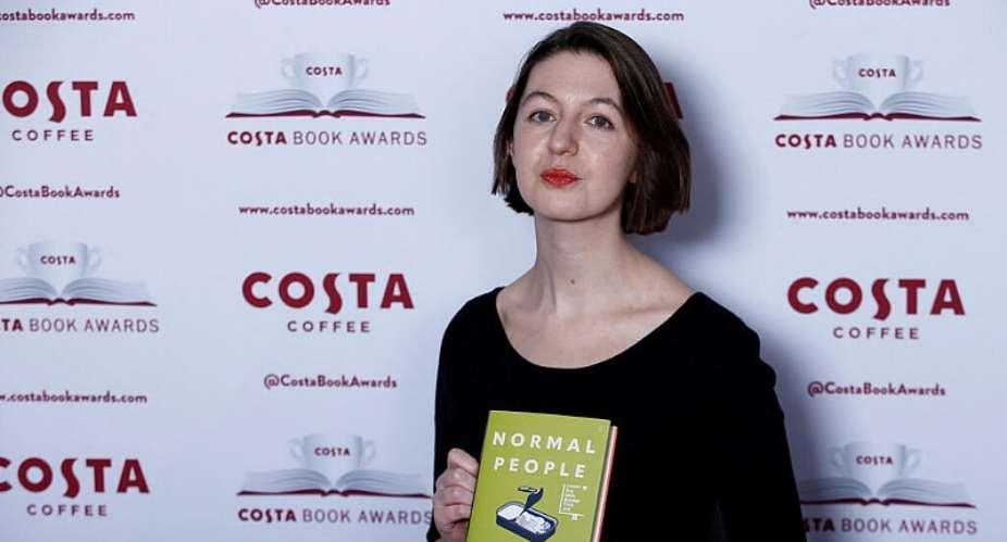 A file photo showing Irish novelist Sally Rooney posing for a photograph ahead of the announcement of the winner of the Costa Book Awards 2018 in London, Britain, January 29, 2019.  Henry Nicholls, Reuters