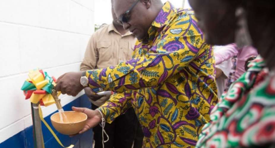 Mahama inaugurates water project at Kpando Photos