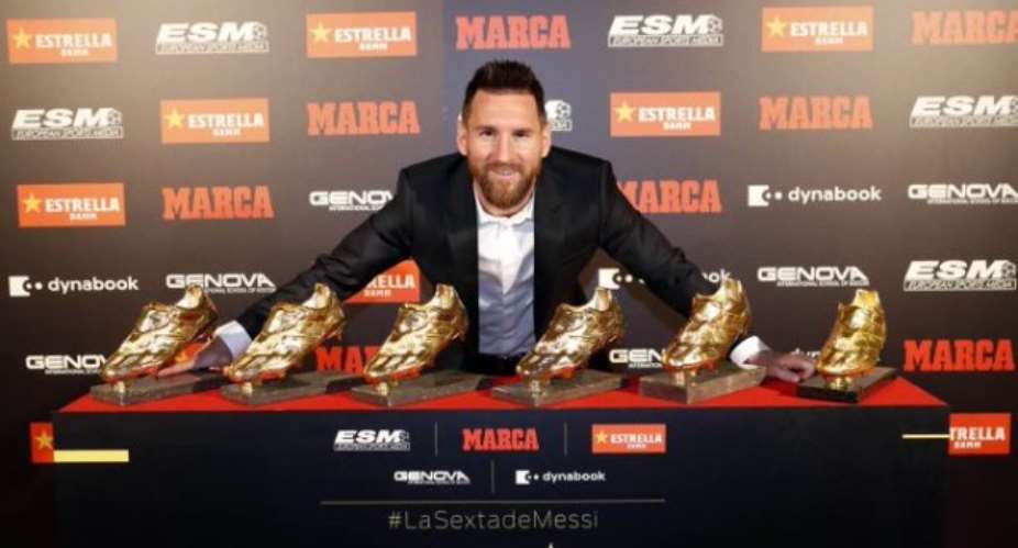 Messi Presented With Sixth European Golden Shoe Award